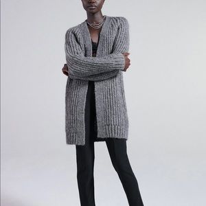 Oversized knit cardigan